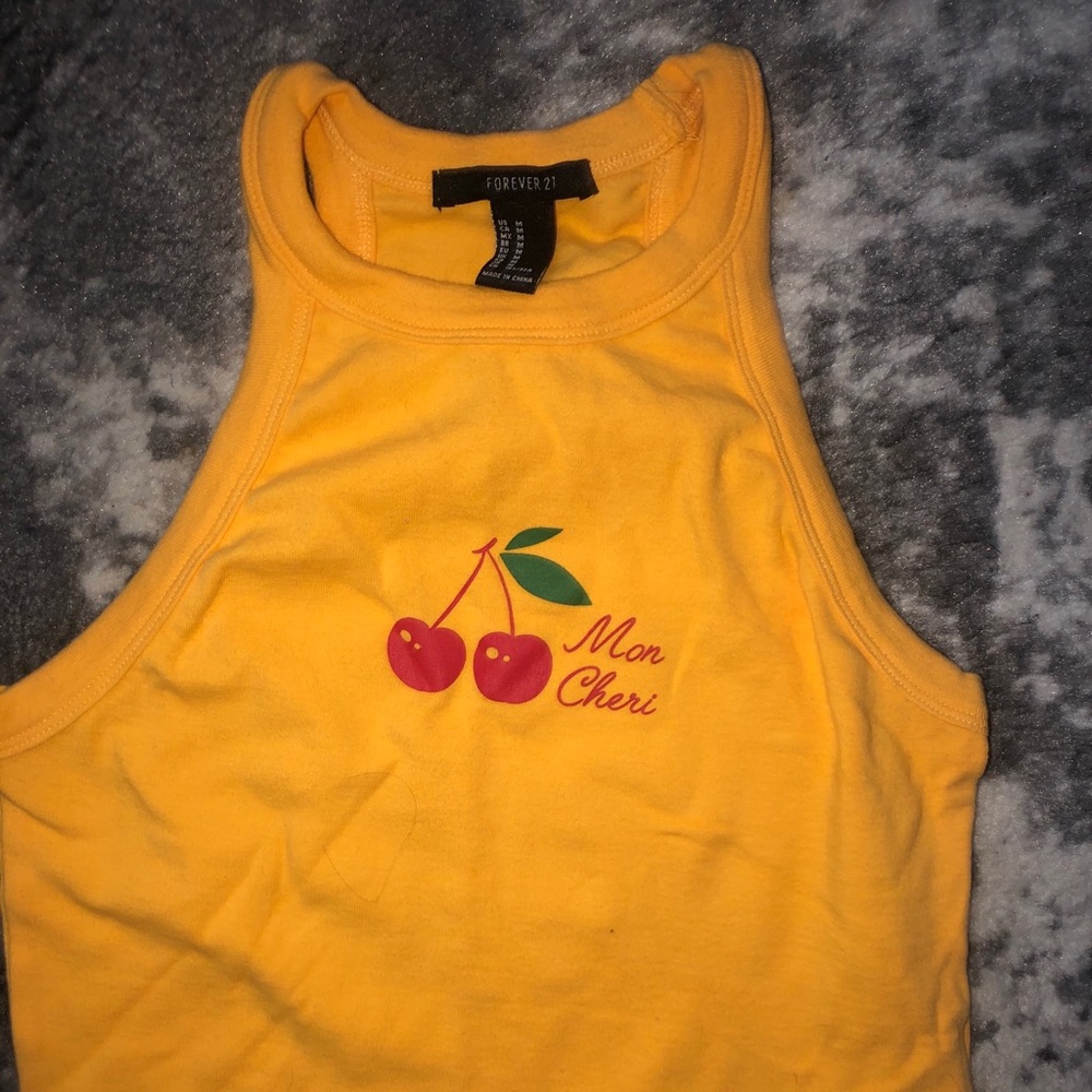 forever 21 cherry crop top